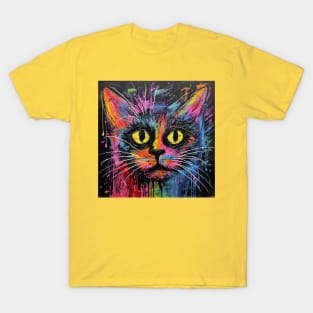 Abstract cat painting T-Shirt